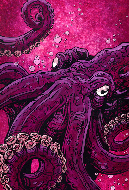 Octopus by Lowbrow Artist David Lozeau